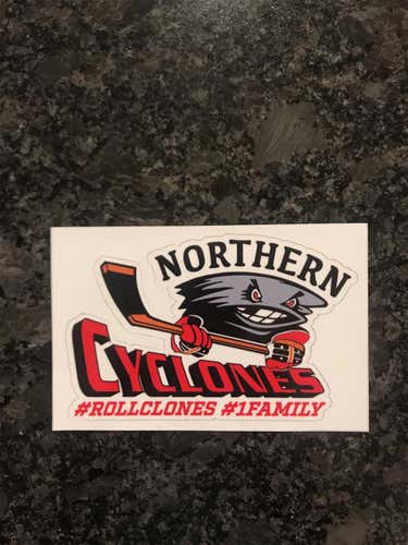 New Cyclones Hockey Sticker