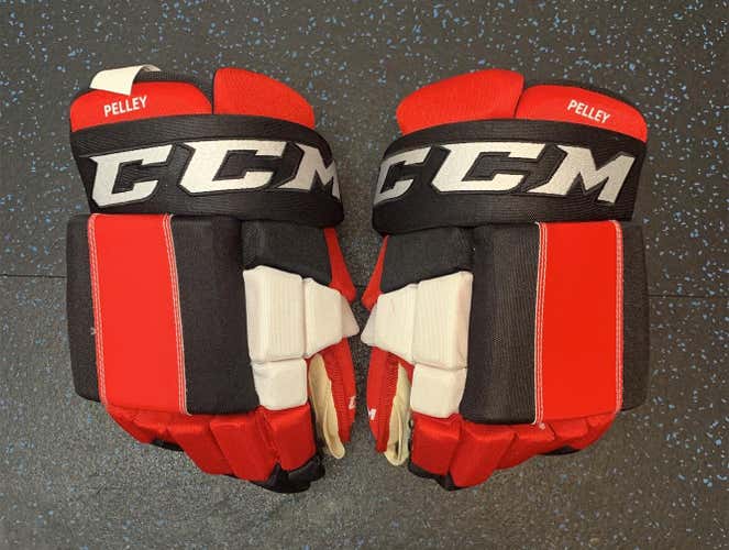New D. Smith-Pelley New Jersey 14” CCM HG4RPP 14" Pro Stock Gloves
