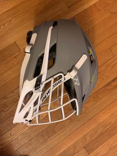Gray Used Player Cascade R Helmet