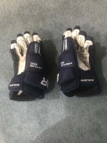 Blue Used Senior Bauer Nexus 800 Gloves 15"
