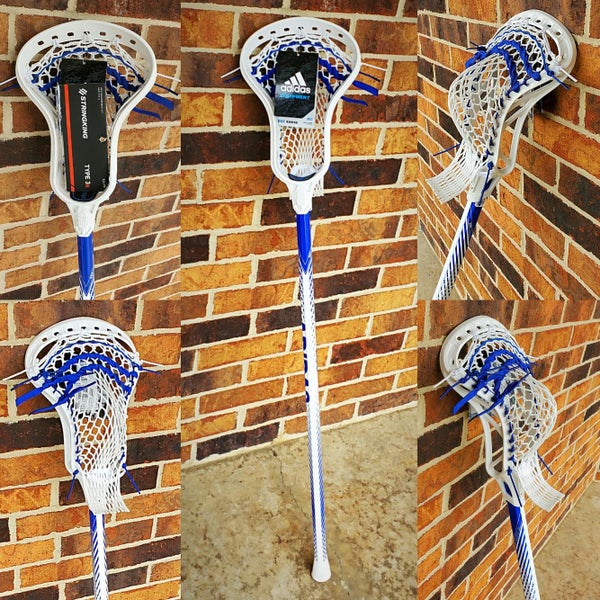 NEW Adidas Brawse EQT TRACER T1L COMPLETE CUSTOM Lacrosse Stick Strung w/ String King 3S