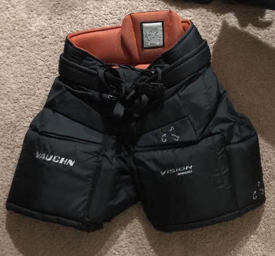 Black Junior Small Vaughn Vision 9200  Hockey Goalie Pants