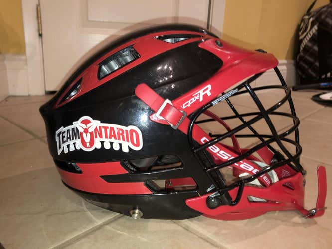 Custom Team Ontario Black Used Adult Player Cascade CPX-R Helmet