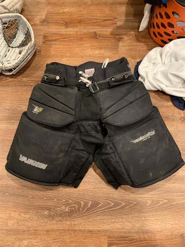 Black Senior Small Vaughn V7  Hockey Goalie Pants
