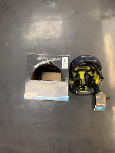 Blue New Large Bauer Re-Akt  Helmet