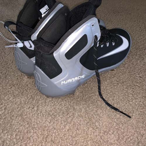 Black Men's Metal Cleats High Top