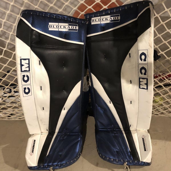 Blue Used 36" CCM Blockade Goalie Leg Pads