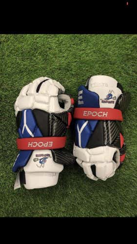 White New Epoch Integra 13" Lacrosse Gloves