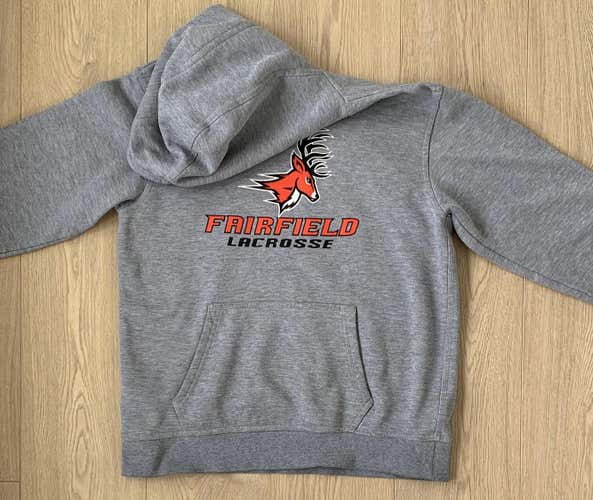 Gray Fairfield Lacrosse Team Hoodie (Size M)
