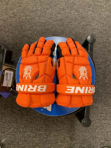 Orange New Brine King Superlight II 12" Lacrosse Gloves