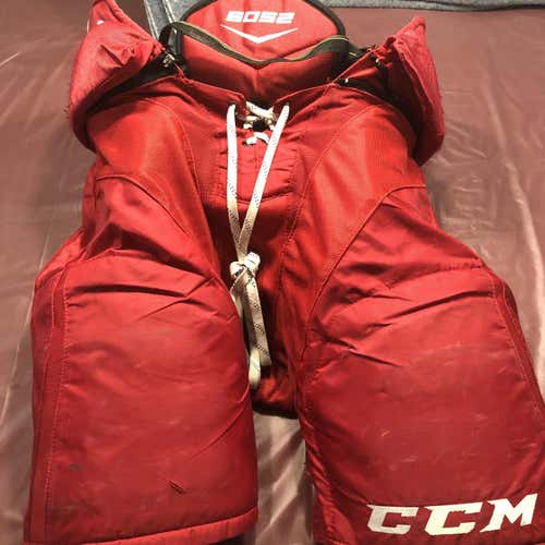 Red Senior Medium CCM Tacks 6052 Hockey Pants