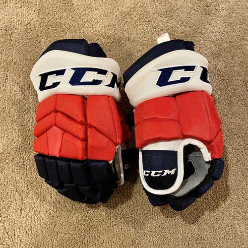 (BRAND NEW) CCM HGTKPP 14" PRO STOCK GLOVES (NAVY/RED/WHITE)