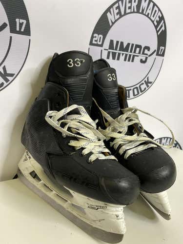 Silverberg Used True Pro Custom Hockey Skates Pro Stock Size 11 with Shot Blockers
