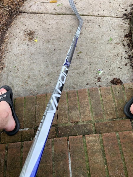 Used Left Handed Vapor 1X Toe Pro Stock Hockey Stick