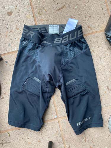 Used Boy’s Large Bauer Compression Shorts w/ Cup