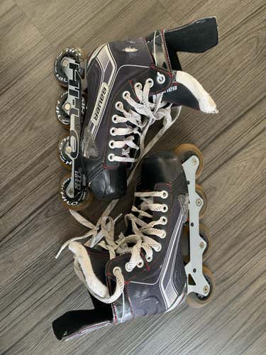 Used Junior Bauer Vapor X300R Inline Skates D&R (Regular) Size 4