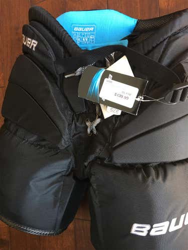 Black Intermediate Medium Bauer Reactor 9000  Hockey Goalie Pants