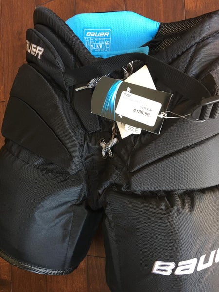 Black Intermediate Medium Bauer Reactor 9000 Hockey Goalie Pants