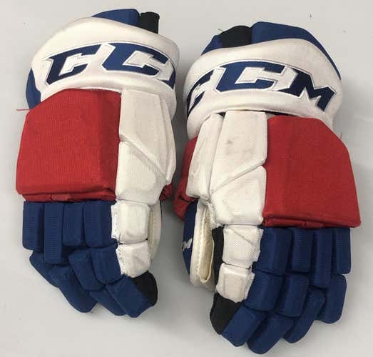 CCM HGTKPP Pro Stock Hockey Gloves 14" NHL Rangers used (73) (6108)