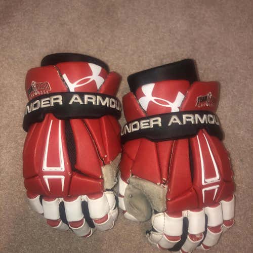 Team Ontario Used Player Under Armour Command Pro 12" Lacrosse Gloves