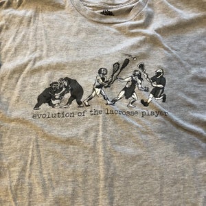 Evolution Of Lacrosse T-shirt Size XXL