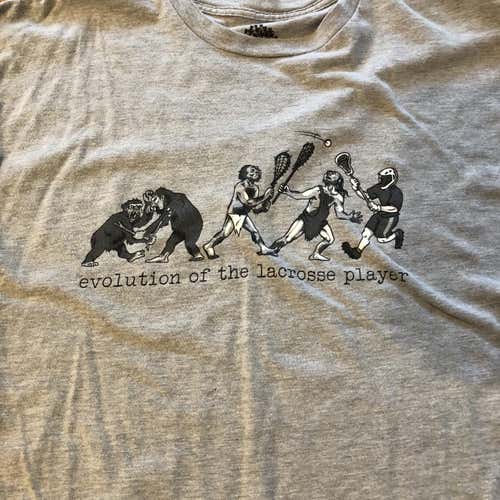 Evolution Of Lacrosse T-shirt Size XXL.