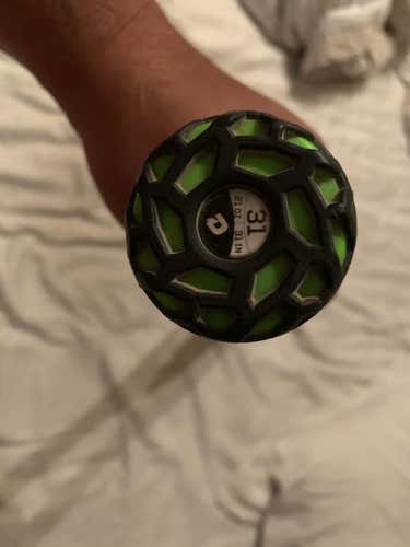 Black Used 2015 DeMarini Hybrid CF INSANE Bat (-10) 21 oz 31"