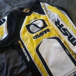 Yellow youth L motocross jersey