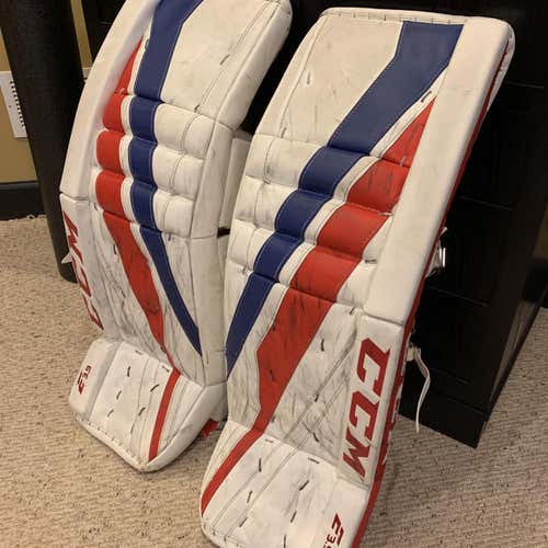 Used 34" CCM Extreme Flex E3.9 Goalie Leg Pads
