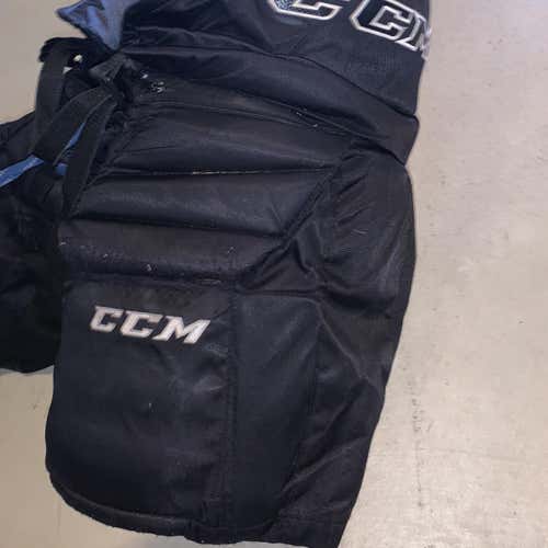 Black Senior Small CCM Premier Pro Pro Stock Hockey Goalie Pants