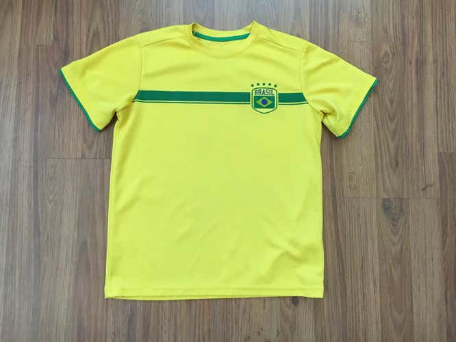 Brazil National Team SUPER AWESOME Brasil Futbol Boys Size M Kids Soccer Jersey!