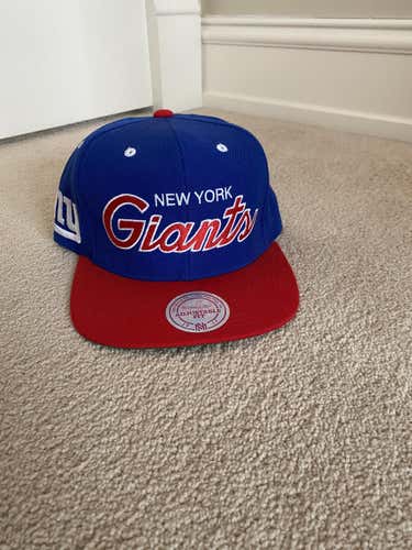 New York Giants Adult One Size Fits All Mitchell & Ness