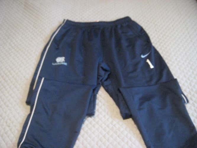 Nike UNC Carolina team lacrosse pants warm up L large