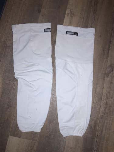 NHL White Senior XL Reebok Pro Stock Socks