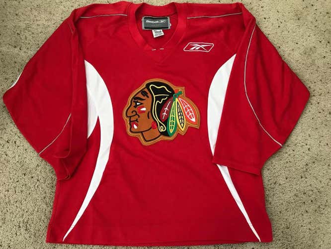 Chicago Blackhawks practice jersey Red Used Adult XL Reebok Jersey