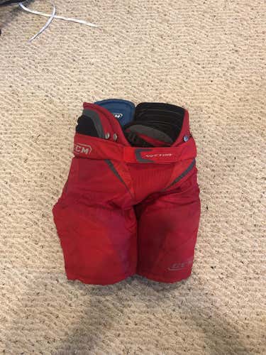 Red Junior Large CCM v06  Hockey Pants
