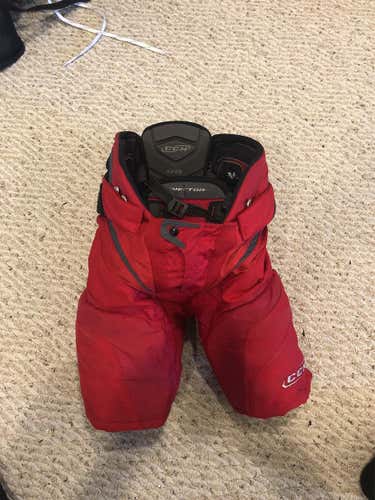 Red Junior XL CCM V08  Hockey Pants