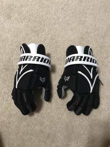 Black New Player Warrior Rabil Next 12" Lacrosse Gloves