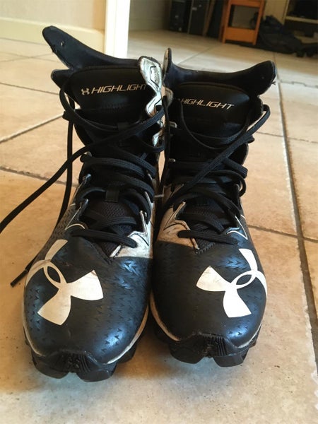 Black Unisex Molded Cleats High Top