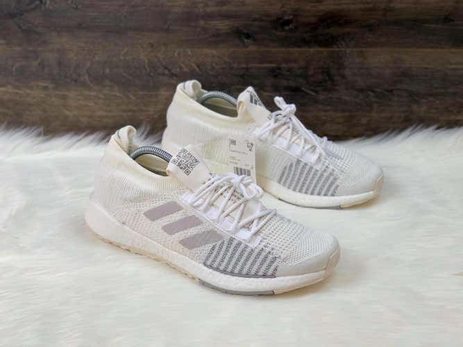 Adidas Pulseboost HD Running Shoes FU7335 White Men's Size 9.5 Women's 10.5