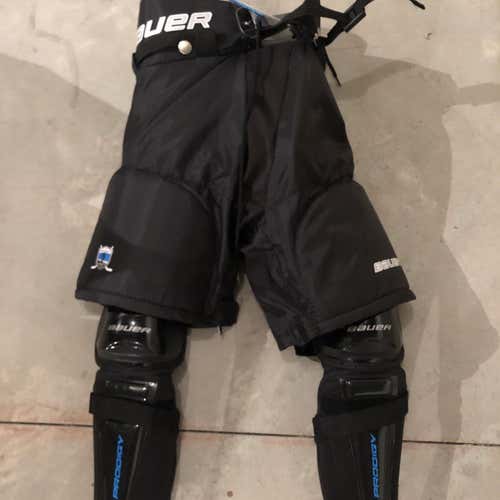 Youth Large Bauer Prodigy Hockey Pants W/ Shin Pads and Cup Jock Boys