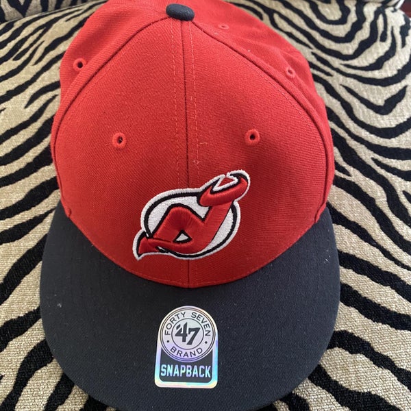 47 Brand Red New Jersey Devils NHL Hat Cap Strap Back New With Tags