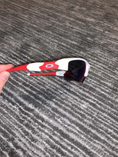 Red Men's  Oakley Flak Jacket Sunglasses