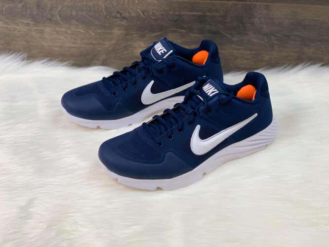 Nike Alpha Huarache Elite 2 Baseball Turf Shoes Navy AJ6877-400 Men's Size 10