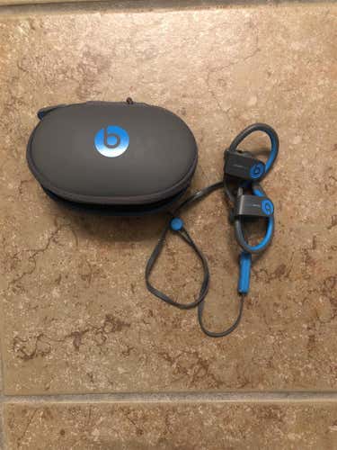 Gray/Blue PowerBeats 2