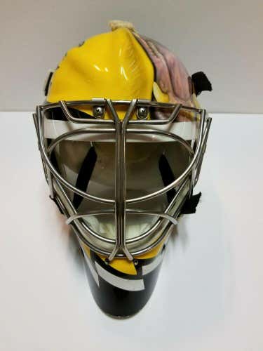 1998 Boston Bruins Painted Goalie Mask Issued Used by Unknown player