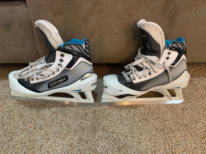 Used Senior Bauer Reactor 6000 Hockey Goalie Skates D&R (Regular) Size 7.5