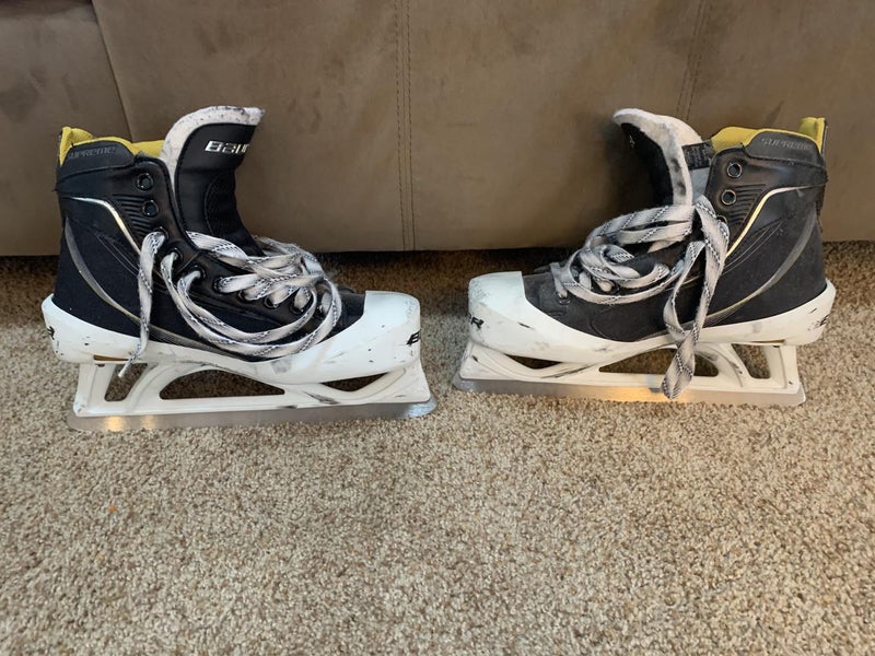 Senior Used Bauer Supreme One60 Hockey Goalie Skates D&R (Regular) Size 7