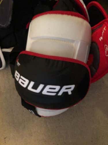 Used Bauer goalie cup & knee