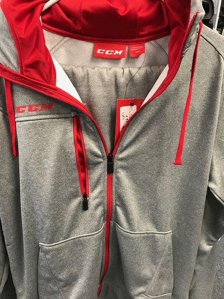 CCM Gray New Unisex Adult large fleece jacket and pants set
